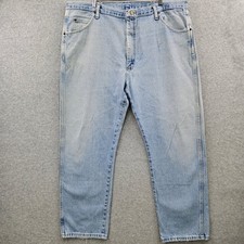 VINTAGE WRANGLER Legacy Relaxed Fit Workwear Jeans Mens 42x30 100% Cotton picture