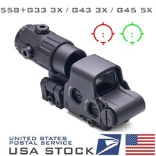 G45 5X G43 G33 3X QD Magnifier 558 Holographic Red Green Dot Reflex Sight Scope picture