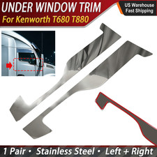 For Kenworth T680 T880 Under Window Trim Stainless Steel Pair Set , Left & Right picture