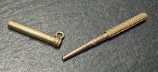 PATENTED APRIL 7 1885 MECHANICAL PENCIL T BAR FOB FOR WATCH CHAIN P350 picture