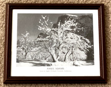 Ansel Adams Snow in Apple Orchard Yosemite California Framed Print 9
