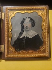 1/6th PLATE DAGUERREOTYPE BEAUTIFUL ORIENTAL WOMAN ASIAN FULL CASE ANTIQUE PHOTO picture