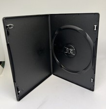 10 PCS NEW SLIM 7MM SINGLE DVD CASE, BLACK, WITH SLEEVE, S7M-AMR, MADE IN US picture