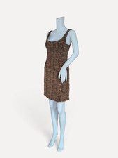 Rare Vintage D&G Dolce & Gabbana Asymmetric Tweed Mini Dress IT42/EUR S picture