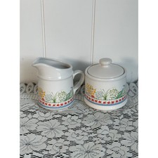 Vintage Floral Cream & Sugar Set picture