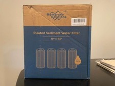 Membrane Solutions 4 Pack Pleated Sediment Water Filter 10x4.5 20 Micron picture