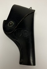 Vintage Bucheimer MRT U.S. Military Black Leather Pistol Holster - January 1963 picture