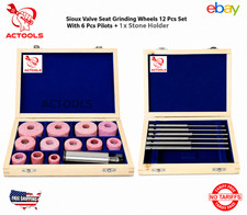 Sioux Valve Seat Grinding Wheels 12 Pcs With 6 Pcs  Pilots  +  1x Stone Holder picture