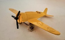 1930's VINTAGE TOOTSIETOY U.S.  ARMY PURSUIT PLANE-VG -HARD-TO-FIND YELLOW picture