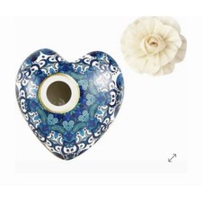 Baci Milano Diffuser Porcelain Cobalt Blue & White Air Freshener Bud Vase picture