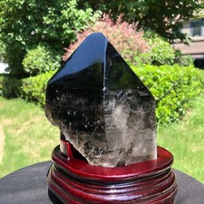 4.48LB Natural Dark tea quartz Crystal Specimen Reiki Mineral Add bracket 1785 picture
