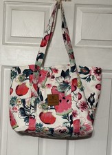 Vera Bradley Rosy Garden Picnic New Hope Girls Tote Bag Floral tote rare  picture