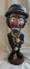 Vintage ESCO Emmett Kelly Jr.  chalk ware clown 1986 picture