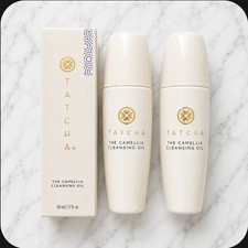 2 x Tatcha Pure One Step Camellia Cleansing Oil  Remover & Cleanser 1.7 oz each picture