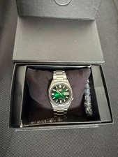 Vintage Seiko 5 Automatic Mens Watch Green Dial Day Date Box Set - 7009 picture