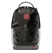 🔥🔥 Sprayground SHARK CENTRAL - CLEAR BACKPACK New Black Bookbag LargeSchool  picture