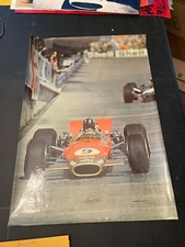 1968 Vintage Lotus Ford Graham Hill Original Poster Formula Grand Prix picture