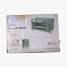 Mainstays 4-Slice Toaster Oven Green 1050W, Timer & Adjustable Temp Control picture