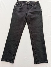 Madewell The Low-Rise Perfect Vintage Straight Jeans Womens 26 Charcoal 26x28.5 picture