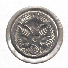 2017 AUSTRALIA Brillant Uncirculated Five Cent QEII & Echidna Coin picture