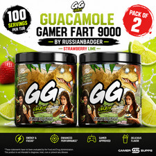 Gamer Supps Guacamole Gamer Fart 9000 RussianBadger 100 Servings Pack of 2 picture