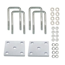 2Pcs Square U-Bolt Kit for Boat Trailer Axle Leaf Springs Trailer Leaf Spring picture