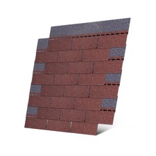 Roofing Shingles 3-Tab (Red) 8-Pack 39.4