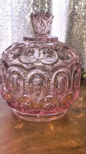 Pink Moon And Stars  LE Smith Lidded Compote Candy Dish Or Covered Sugar picture