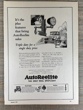AutoReelite Reel Spotlight Car Road Light Chicago, IL 1927 Vintage Print Ad picture
