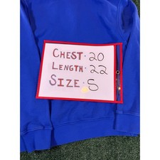 Nike Royal Blue Pullover Hoodie Embroidered Swoosh Logo Size Small picture