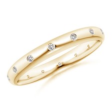 Angara Round Diamond Gypsy-Set Eternity Ring in 14K Solid Gold picture