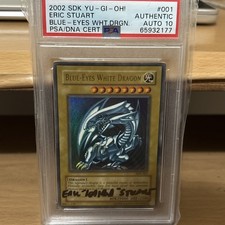 Blue eyes white dragon SDK autographed  picture