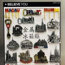 World Landmark Metal Collection Metal Fridge Magnet Travel Souvenir Gift picture