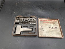 PRYOR STEEL LETTER & NUMBER HAND STAMPS SIZE 6 Sheffield England  picture