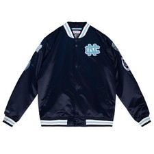 Men's Mitchell & Ness Navy Blue NCAA UNC Champ City Heavyweight Jacket picture