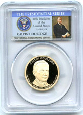 ✅ 2014 S $1 Calvin Coolidge Dollar PCGS PR69 DCAM Presidential Dollar Coin Photo picture