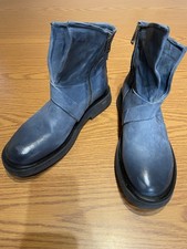 NIB A.S. 98 Roan Leather Boots Color Denim Size EU 39 U.S. 8.5-9 MSRP $420 picture