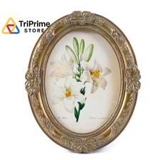 Kangce Vintage Picture Frames 4x6 Oval Bronze Antique Ornate 4x6, picture