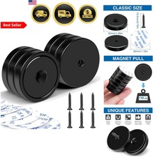 Neodymium Cup Magnets 110lb Waterproof Strong Wall Mount Magnets Pack of 6 picture