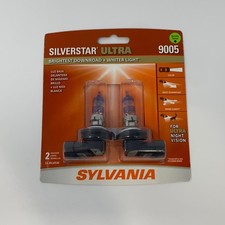 Sylvania SilverStar Ultra 9005 Halogen Headlight Bulbs 2-Pack White picture