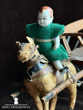 Miniature Antique German 2.5” Carl Horn Hertwig Doll picture