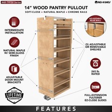 Rev-A-Shelf 448-TP58-14-1 Wood Classics 14