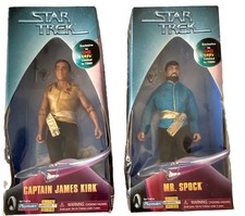 Playmates Star Trek TOS Captain Kirk & Mr. Spock Action Figures KB Toys picture