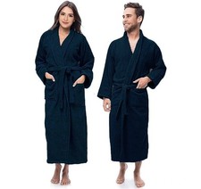 100% Cotton Bathrobe | Terry Cloth Robe | Lightweight Long Spa BathrobeTerry picture