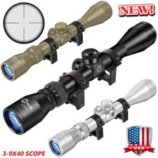 3-9x40 Hunting Rifle Scope Crosshair R4 Reticle Optical Scope with 1
