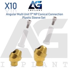 x10 Angular Multi Unit Abutment 17° Conical Connection NP Plastic Set Dental picture