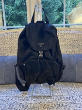 PRADA Vintage Black Nylon Backpack Triangle Drawstring  picture