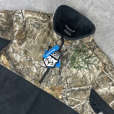 Columbia PHG Fleece Jacket  Mens L Overlay II  1/4 Zip Mossy Oak Realtree Edge picture
