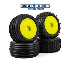 PRO-LINE 1035112 Edge Front/Step Pin Rear Tires Mounted 7mm (4): Losi Micro-T picture