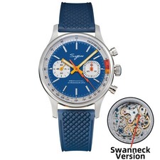 Sugess Pilot Watch with Seagull Movement Swanneck Wristwatch Mechanical Sappire picture